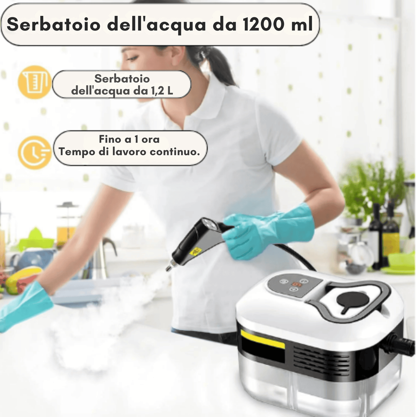 LuminaVapor Pro™ | Nagy Teljesítményű Gőztisztító