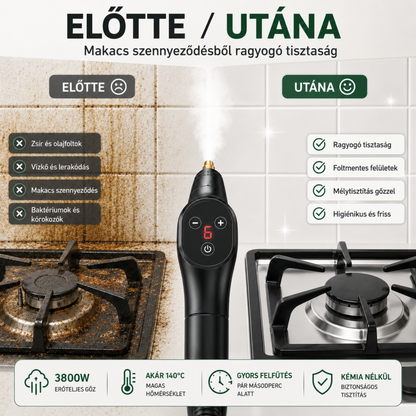 LuminaVapor Pro™ | Nagy Teljesítményű Gőztisztító