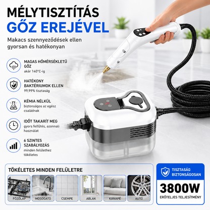 LuminaVapor Pro™ | Nagy Teljesítményű Gőztisztító